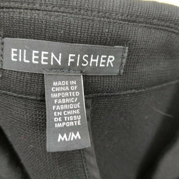 $375 EILEEN FISHER Size M Tencel Lyocell Button Front V-Neck Long Jacket Coat . - Picture 9 of 10